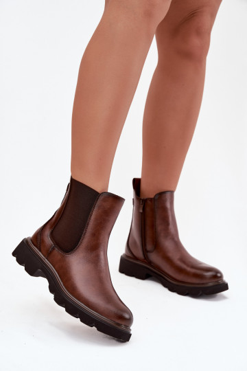 Bottines isolées pour femmes de couleur marron Rivelia 2