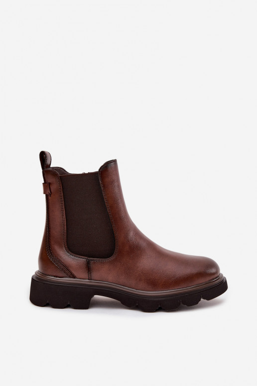 Bottines isolées pour femmes de couleur marron Rivelia