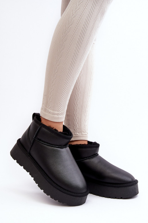 Bottes de neige noires pour femmes avec plateforme Loreley