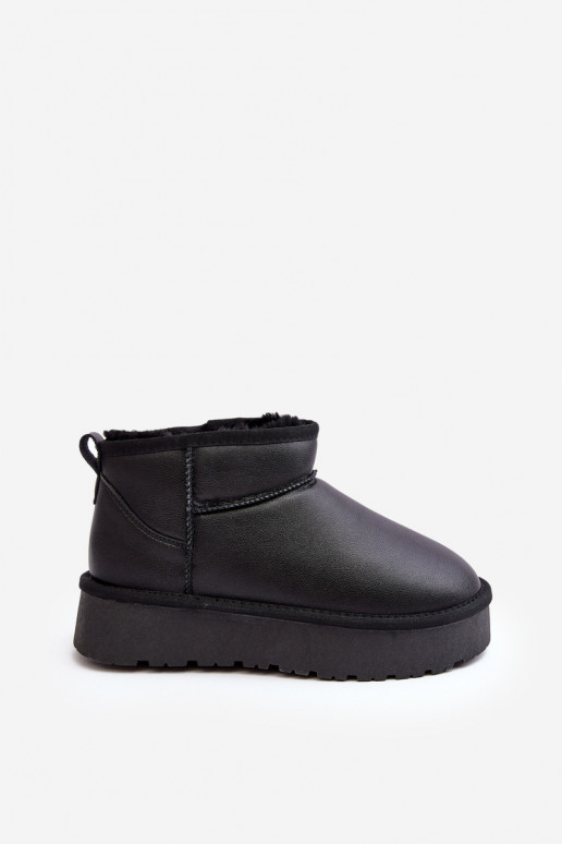 Bottes de neige noires pour femmes avec plateforme Loreley