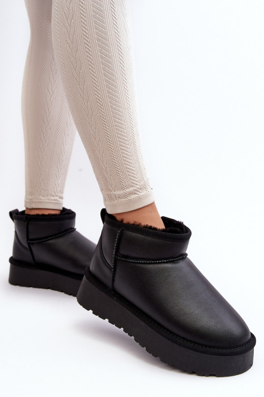 Bottes de neige noires pour femmes avec plateforme Loreley