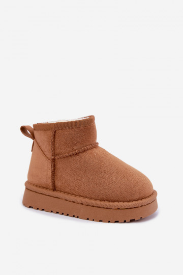Bottes de neige Puéril Jeunesse réchauffer avec de la fourrure à l intérieur marron Mireya