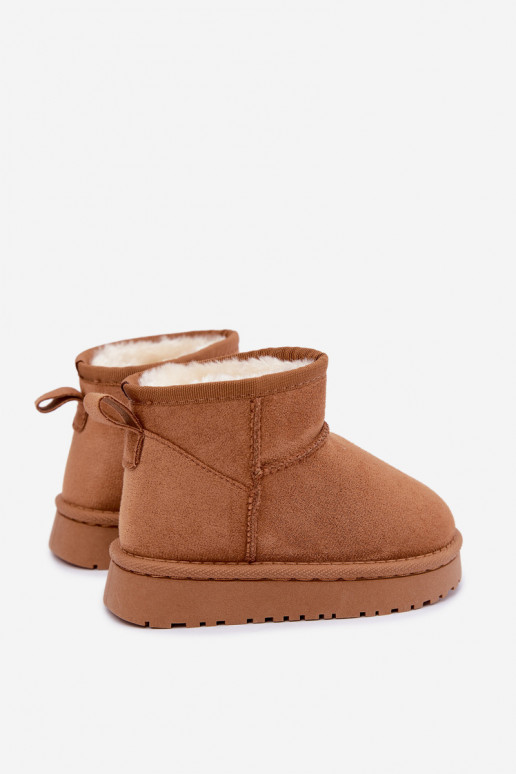 Bottes de neige Puéril Jeunesse réchauffer avec de la fourrure à l intérieur marron Mireya