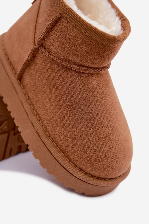 Bottes de neige Puéril Jeunesse réchauffer avec de la fourrure à l intérieur marron Mireya