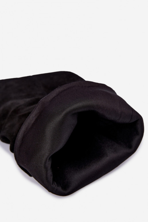 Bottines Slouchy à enfiler avec talons en noir Falisette