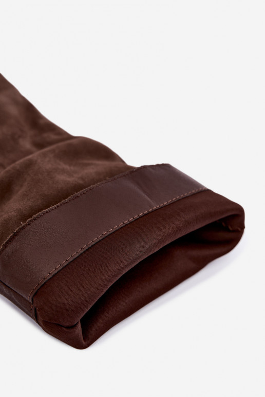 Bottes chaki en daim synthétique avec talons Pamelisse