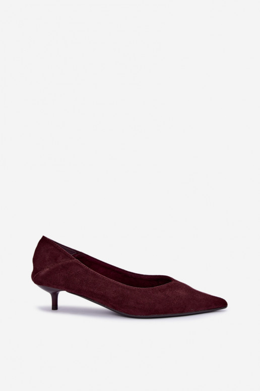 chaussures à petit talon en couleur bordeaux Joresta
