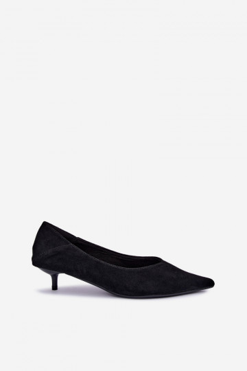 chaussures à petit talon en couleur noire Joresta 2