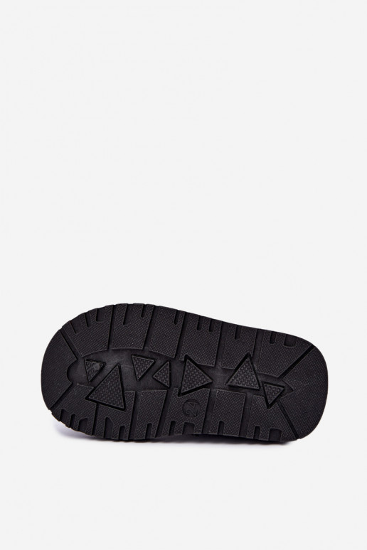 Bottes de neige noires pour enfants isolées avec fourrure à l'intérieur Mireya
