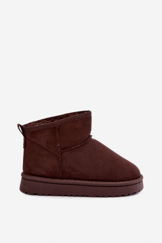Bottes de neige isolées pour enfants avec fourrure à l'intérieur Czekolado Mireya