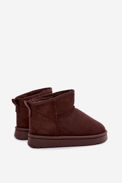 Bottes de neige isolées pour enfants avec fourrure à l'intérieur Czekolado Mireya