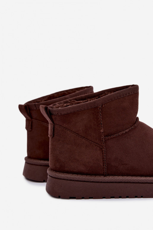 Bottes de neige isolées pour enfants avec fourrure à l'intérieur Czekolado Mireya