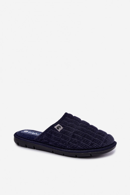 Chaussons bleu marine pour hommes Inblu 91000034