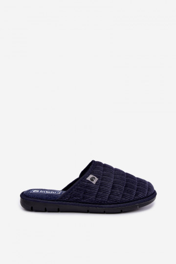 Chaussons bleu marine pour hommes Inblu 91000034 2