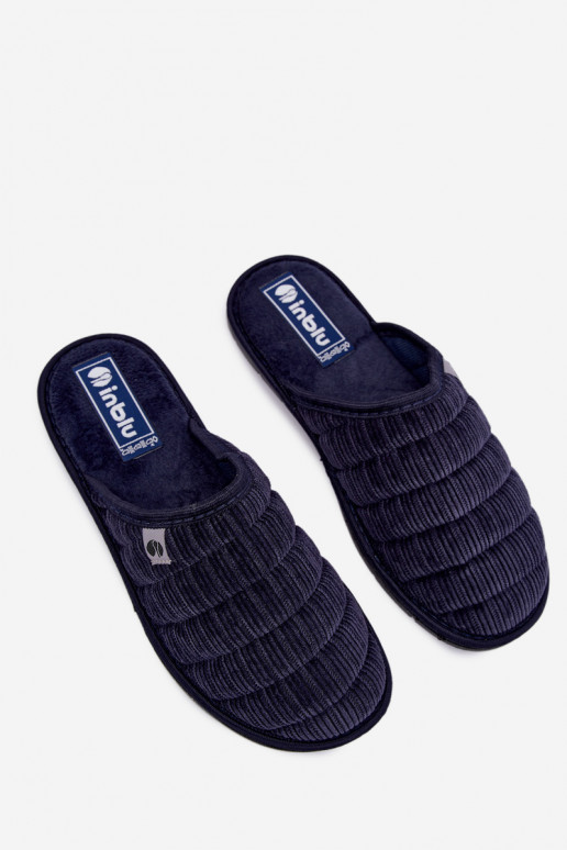 Chaussons bleu marine pour hommes Inblu 91000034
