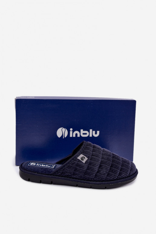 Chaussons bleu marine pour hommes Inblu 91000034