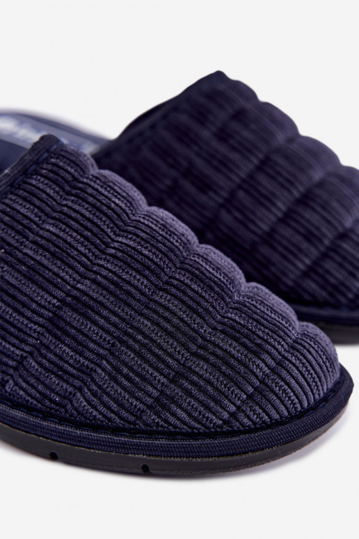 Chaussons bleu marine pour hommes Inblu 91000034