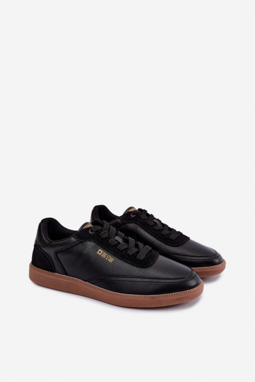 Baskets noires pour hommes Big Star UU174045