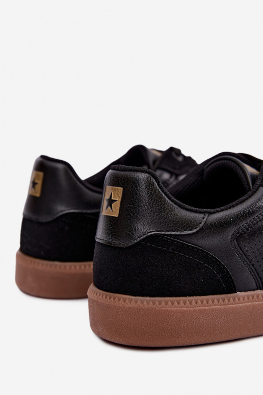Baskets noires pour hommes Big Star UU174045