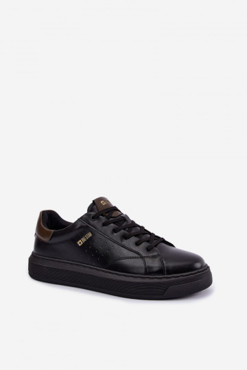 Baskets noires pour hommes avec plateforme Big Star UU174291