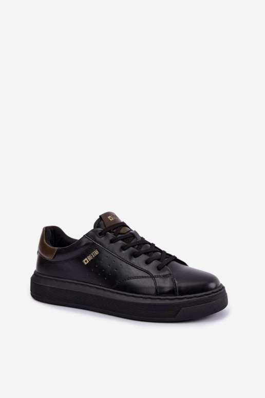 Baskets noires pour hommes avec plateforme Big Star UU174291