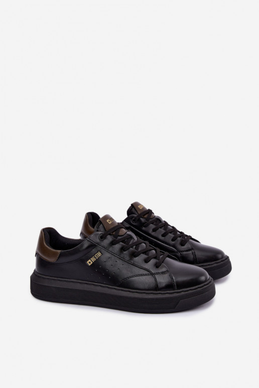 Baskets noires pour hommes avec plateforme Big Star UU174291