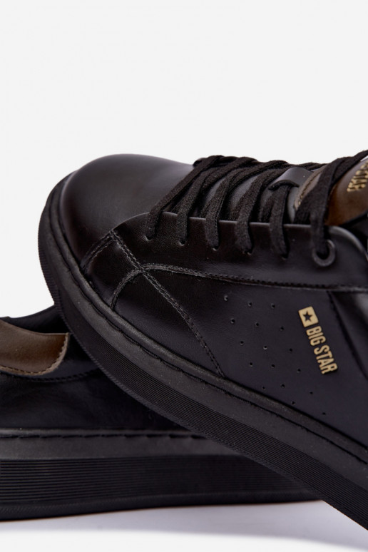 Baskets noires pour hommes avec plateforme Big Star UU174291