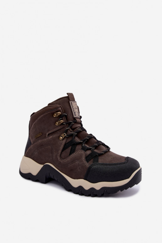 Bottes de randonnée marron foncé pour hommes Big Star UU174183 HI-Poly System