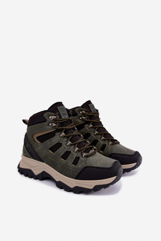 Bottes de randonnée vertes isolées pour hommes Big Star UU174315