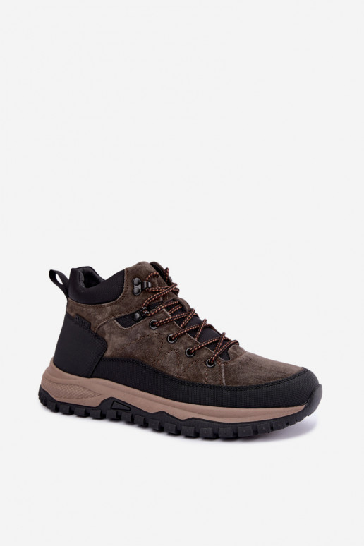Bottes isolées marron foncé pour hommes en daim synthétique Big Star UU174248