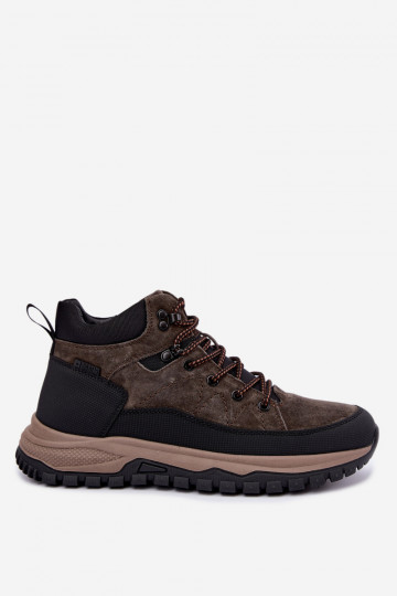 Bottes isolées marron foncé pour hommes en daim synthétique Big Star UU174248 2