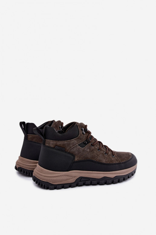 Bottes isolées marron foncé pour hommes en daim synthétique Big Star UU174248