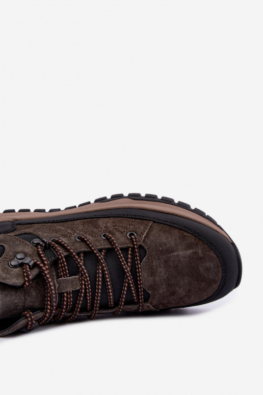 Bottes isolées marron foncé pour hommes en daim synthétique Big Star UU174248