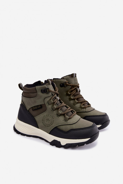 Bottes isolées vertes pour enfants Big Star UU374001