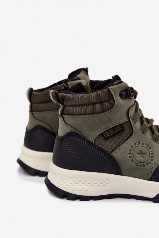 Bottes isolées vertes pour enfants Big Star UU374001