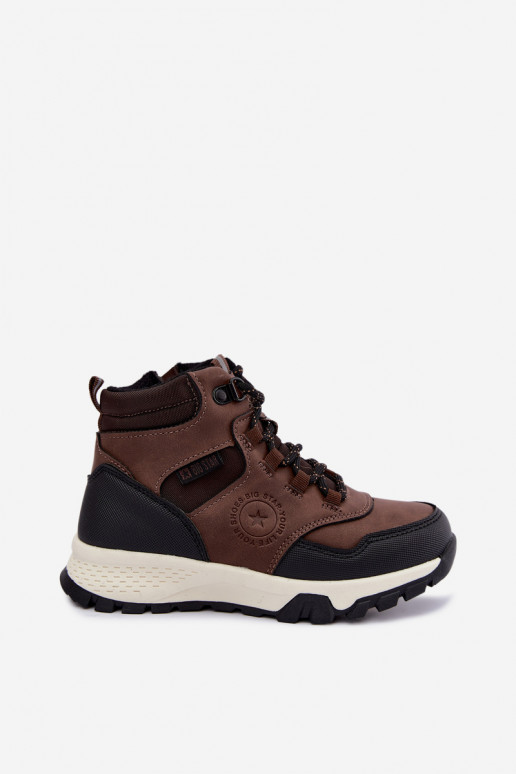 Bottes isolées marron foncé pour enfants Big Star UU374003