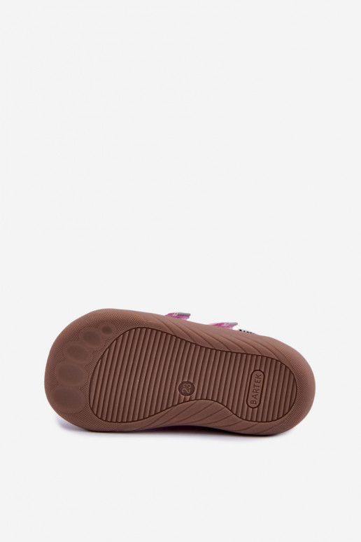 Chaussures pour enfants roses avec des cœurs Bartek 8631965