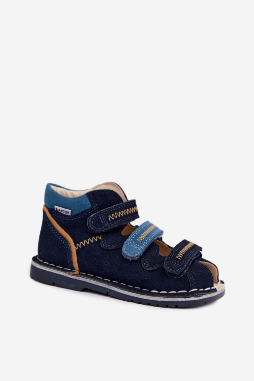 Sandales pour femmes pour garçons Bartek 8920061 en bleu foncé