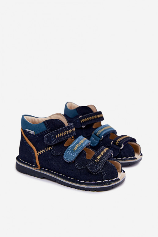 Sandales pour femmes pour garçons Bartek 8920061 en bleu foncé