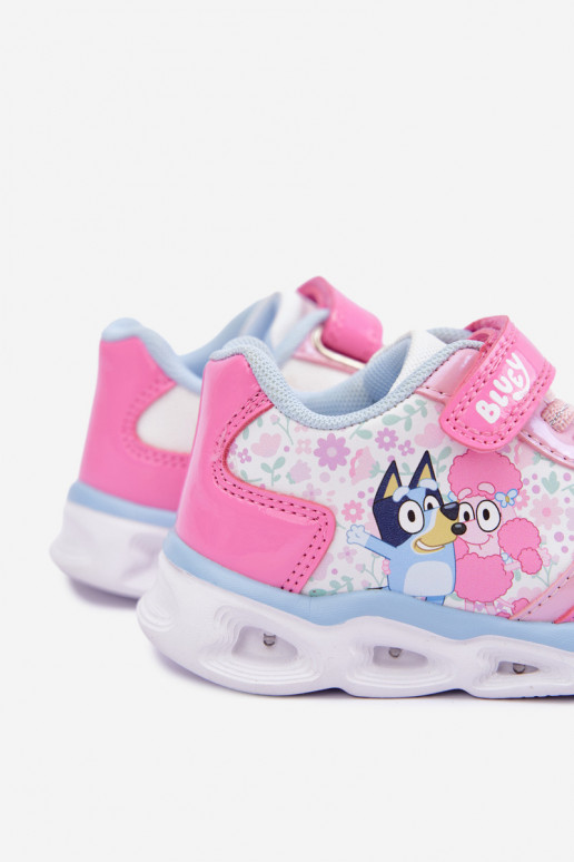 Baskets pour enfants Bluey avec semelle pailletée 8704215 en rose