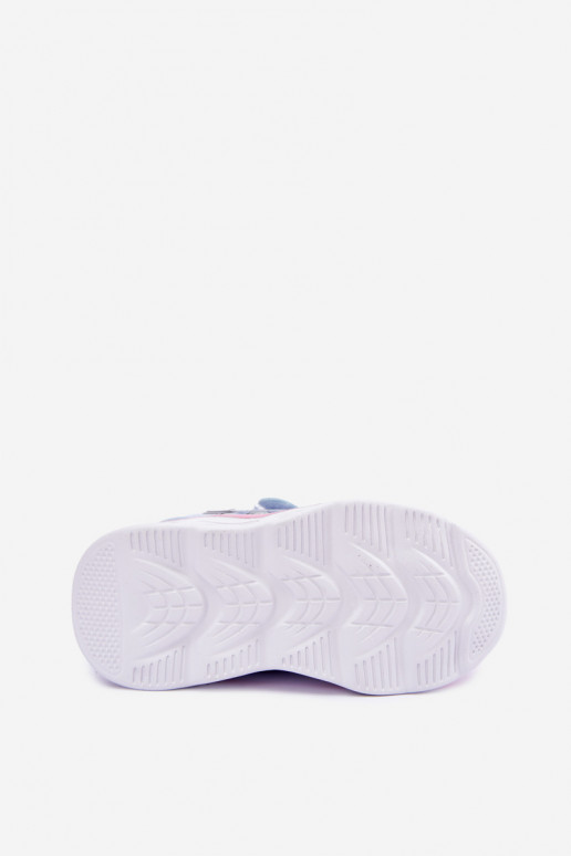 Baskets pour enfants Stitch avec semelle pailletée 8703815 en rose-bleu