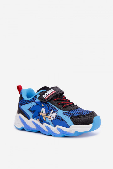 Baskets pour garçons Sonic avec semelle pailletée 8702946 en bleu foncé