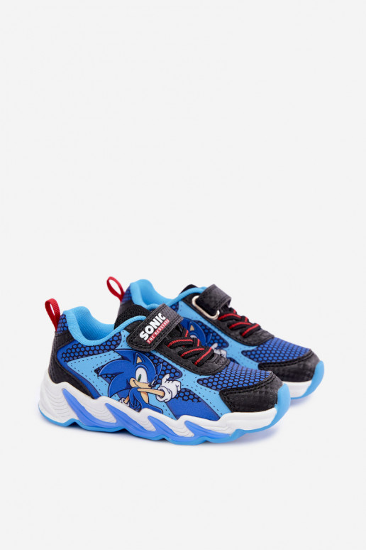 Baskets pour garçons Sonic avec semelle pailletée 8702946 en bleu foncé