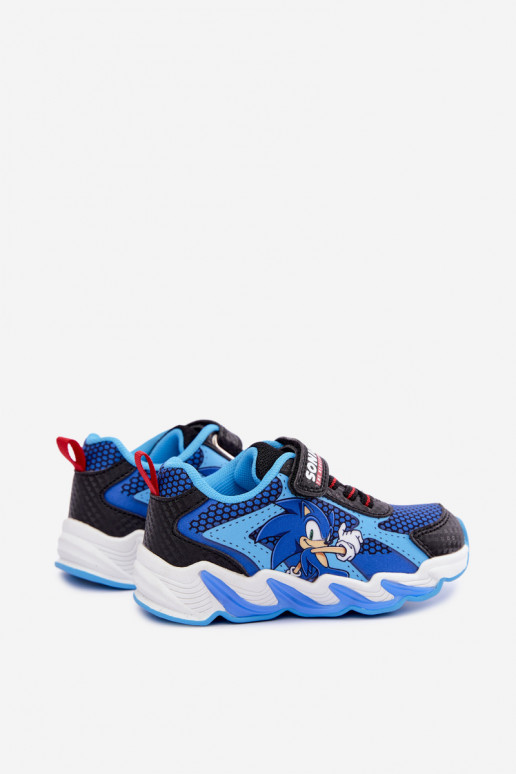 Baskets pour garçons Sonic avec semelle pailletée 8702946 en bleu foncé