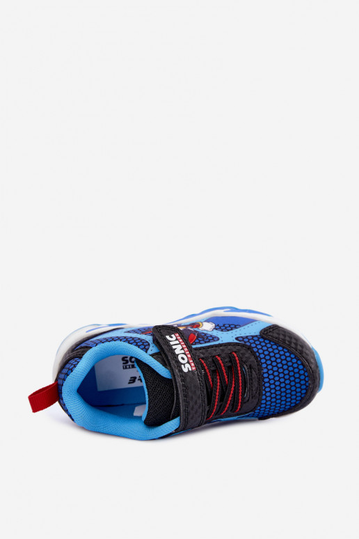 Baskets pour garçons Sonic avec semelle pailletée 8702946 en bleu foncé