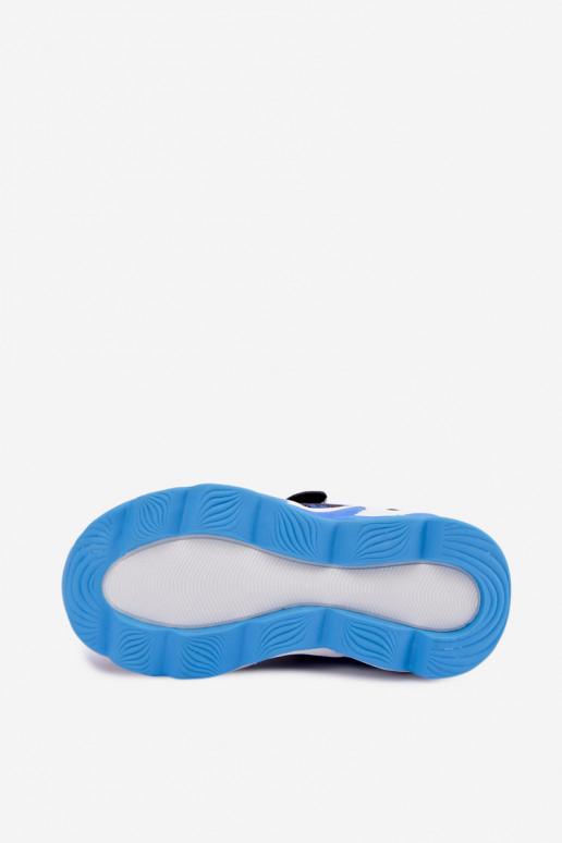 Baskets pour garçons Sonic avec semelle pailletée 8702946 en bleu foncé