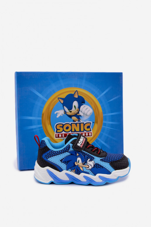 Baskets pour garçons Sonic avec semelle pailletée 8702946 en bleu foncé