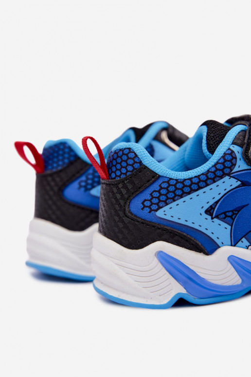 Baskets pour garçons Sonic avec semelle pailletée 8702946 en bleu foncé