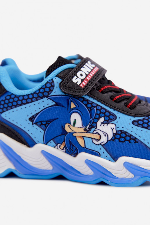 Baskets pour garçons Sonic avec semelle pailletée 8702946 en bleu foncé