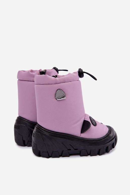 Bottes de neige pour enfants en matériau imperméable Bartek 11045801 en violet